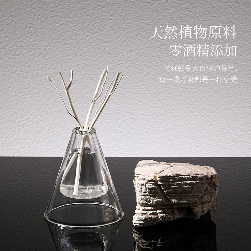 无火香薰瓶精油ins感龙柳藤条香氛扩香器空瓶客厅卫生间玻璃摆件