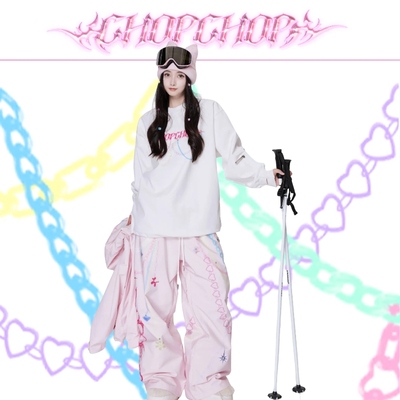 CHOPCHOP26雪季【霓虹链影卫衣】原创设计防泼水滑雪短袖