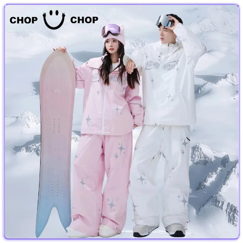 CHOPCHOP 25雪季【来自星星的你】3L防水加绒压胶滑雪服套装