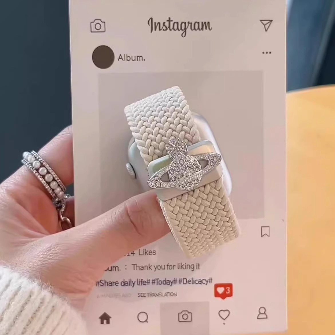 西太后iwatch表带尼龙编织腕带