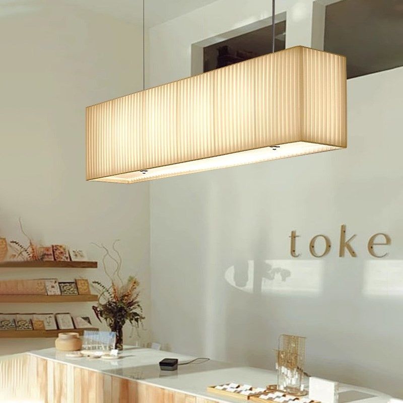 日式吧台吊灯前台收银台奶茶服装店咖啡厅餐厅酒店奶油风布艺吊灯,家装灯饰光源,餐厅吊灯,淘宝优惠券,粉丝福利购,淘宝优惠卷