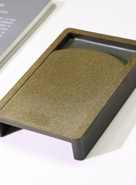 龙尾山济源坑鳝鱼黄鱼子砚手工制砚抄手砚稀有石源纹纯净