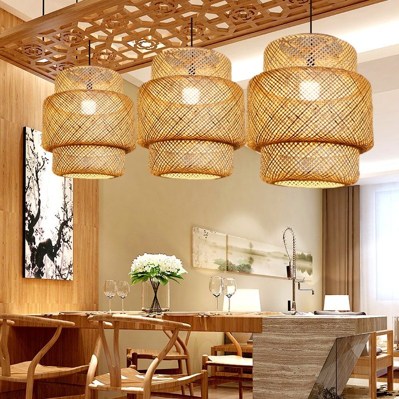 新中式竹灯禅意日式竹编灯笼餐厅民宿茶室酒店装饰大厅包间竹艺灯,家装灯饰光源,酒店/宴会厅/餐饮吊灯,淘宝优惠券,粉丝福利购,淘宝优惠卷