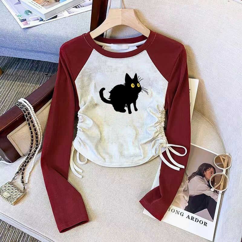 早秋内搭女童t恤2024新款撞色卡通可爱儿童装打底衫洋气长袖上衣,童装/婴儿装/亲子装,T恤,淘宝优惠券,粉丝福利购,淘宝优惠卷