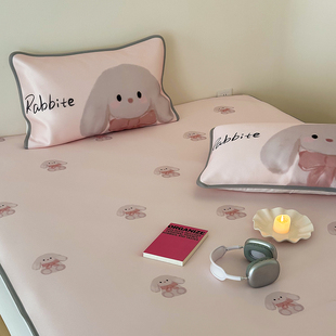 可机洗儿童学生空调席 凉感冰丝席三件套平铺款 卡通款 碳光凉席夏季