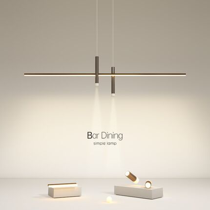 最光创意吊灯led餐厅灯简约现代吧台客厅卧室灯书房2024新款灯具