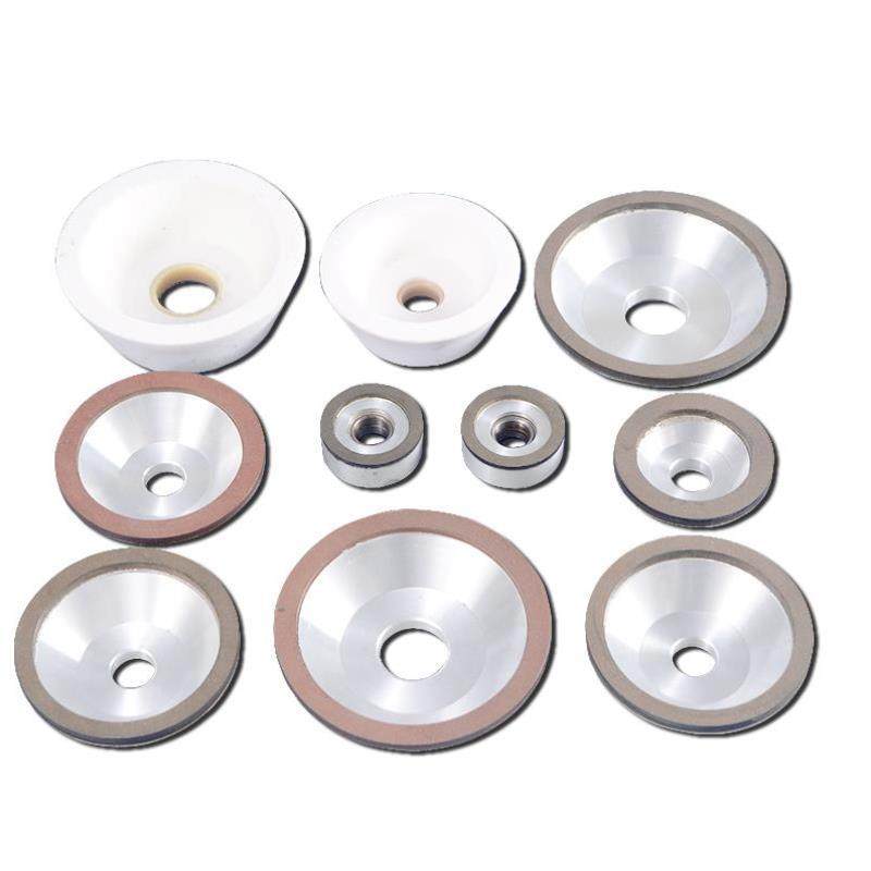 新品切捆条机圆刀片磨刀砂轮 切条机砂轮磨刀石 切布机碗型合金砂