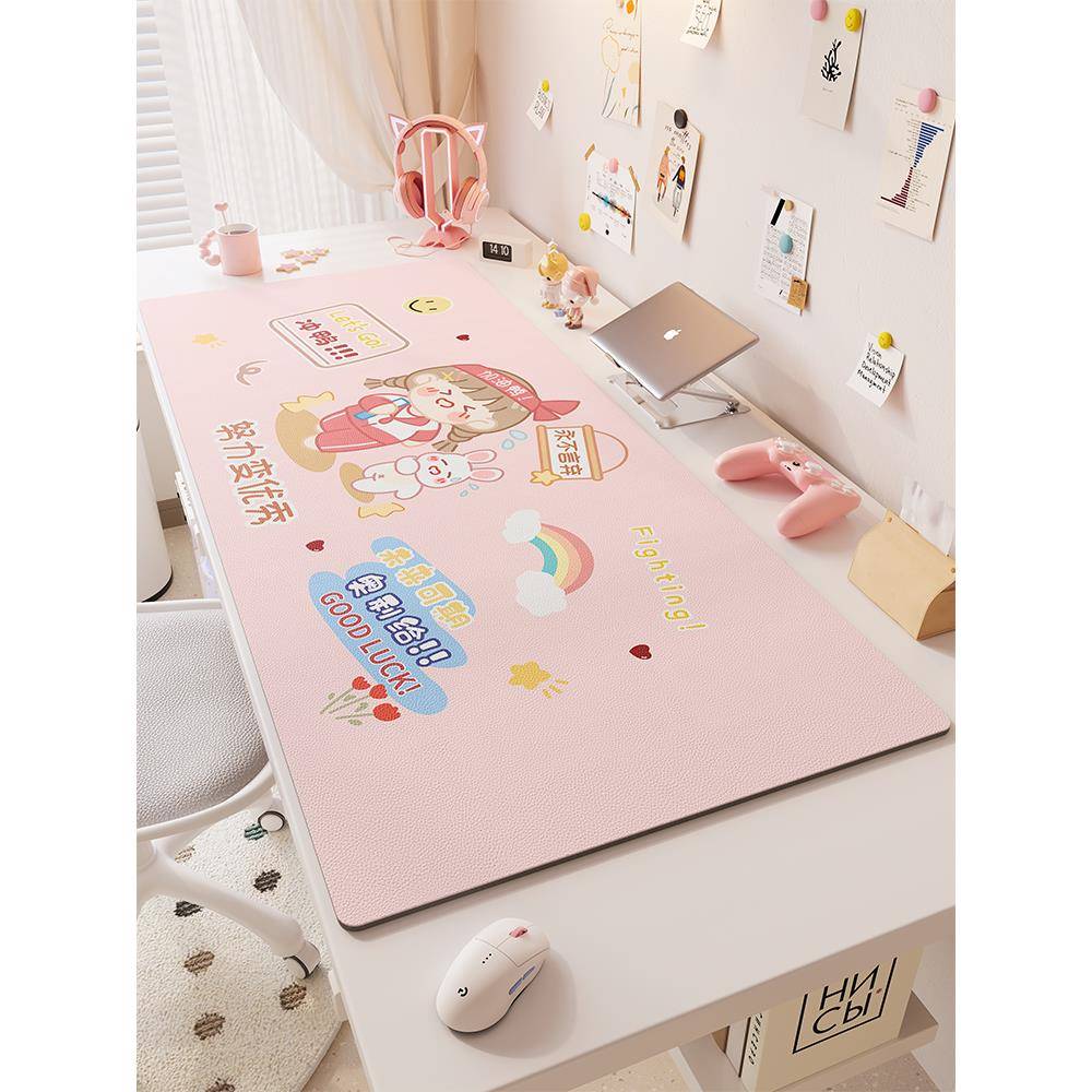 超大鼠标垫女生高颜值办公室电脑桌垫子学生学习桌书桌台面保护垫