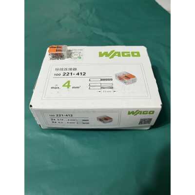 WAGO万可接线端子221-412 413 415电线对接连接器接头分线正品