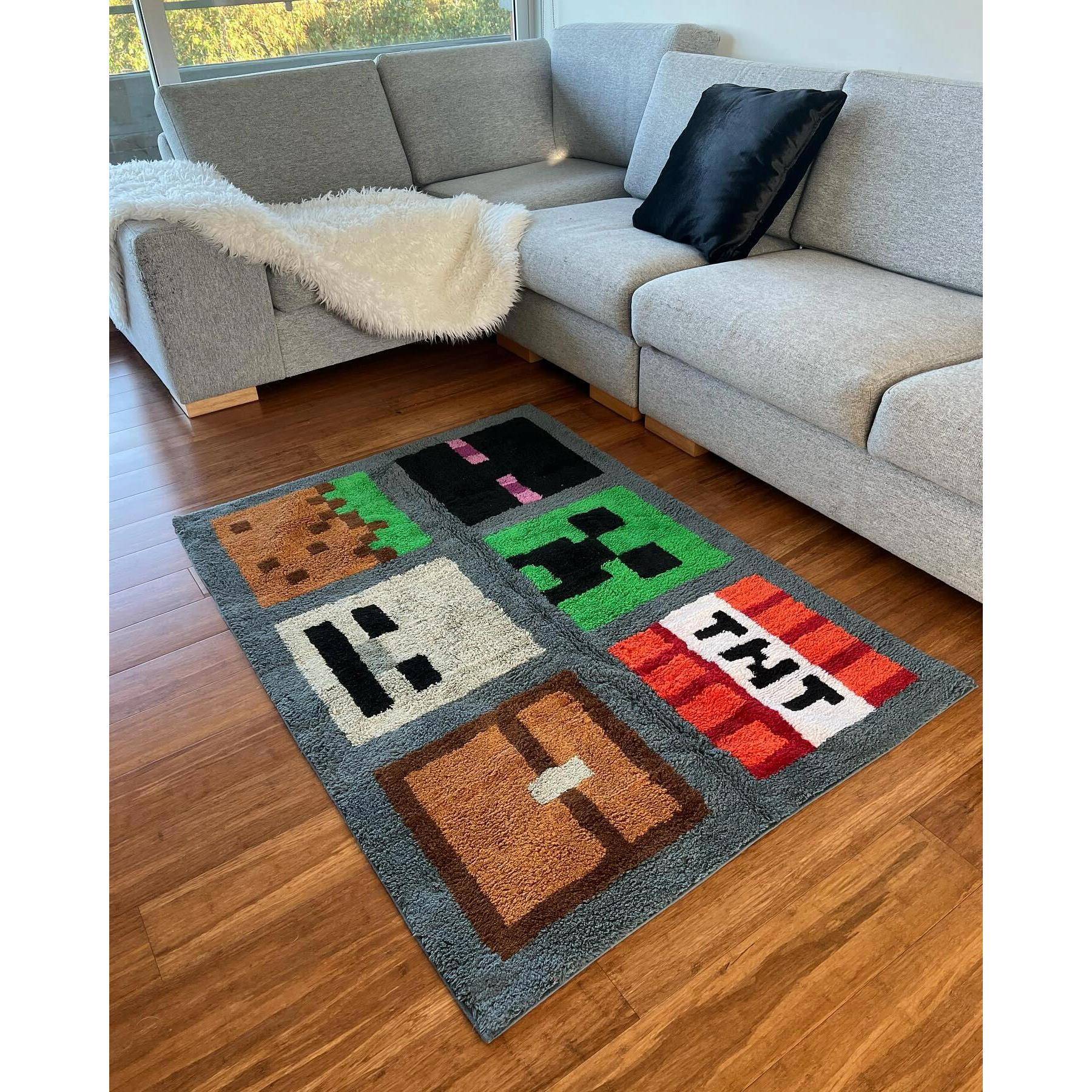 mc我的世界周边地毯床边毯脚垫游戏地垫床边毯脚垫防滑垫地垫