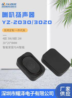 3020/2030腔体喇叭 4欧3W 8欧2WBOX大功率蓝牙音响智能家居扬声器