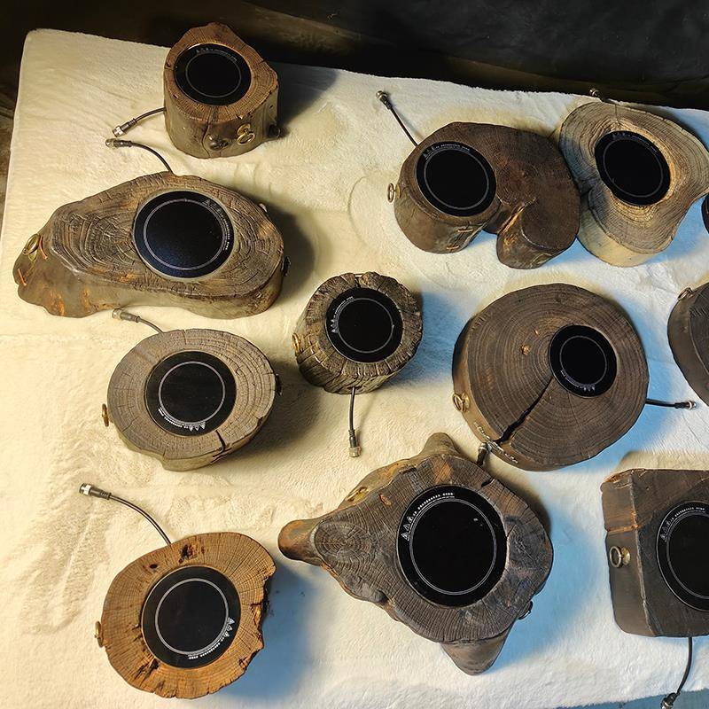 木桩电陶炉煮茶炉围炉煮茶炉木质室内烧水家用诧寂风复古实木器具