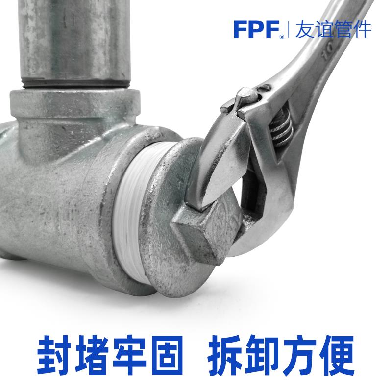 镀锌阻流塞1管堵水管堵塞头dn堵帽50封口塞4分铸铁32铁65丝堵25外