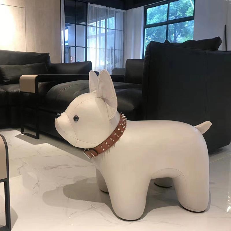 动物造型凳子家用儿童创意坐凳门口矮凳换鞋凳小凳子法斗北极熊凳