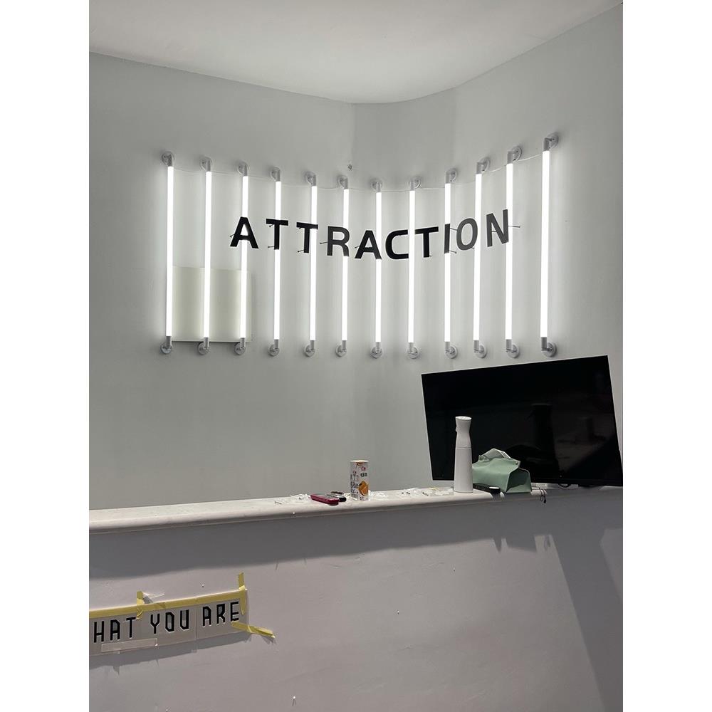 led灯长条壁灯360度发光墙壁装饰t8霓虹光管t5一体化彩色条形灯管