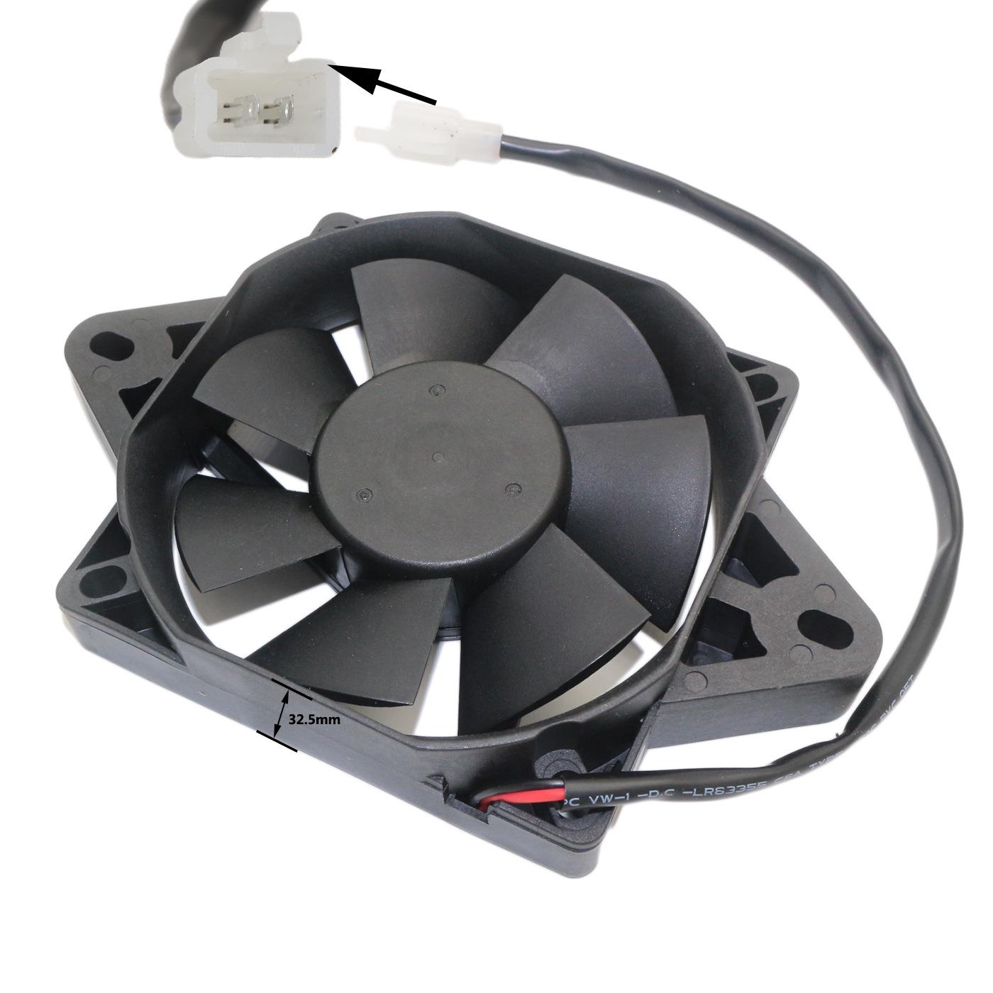 ATV摩托车沙滩车水箱散热塑料风扇 125 -150CC方型风扇 DC12v