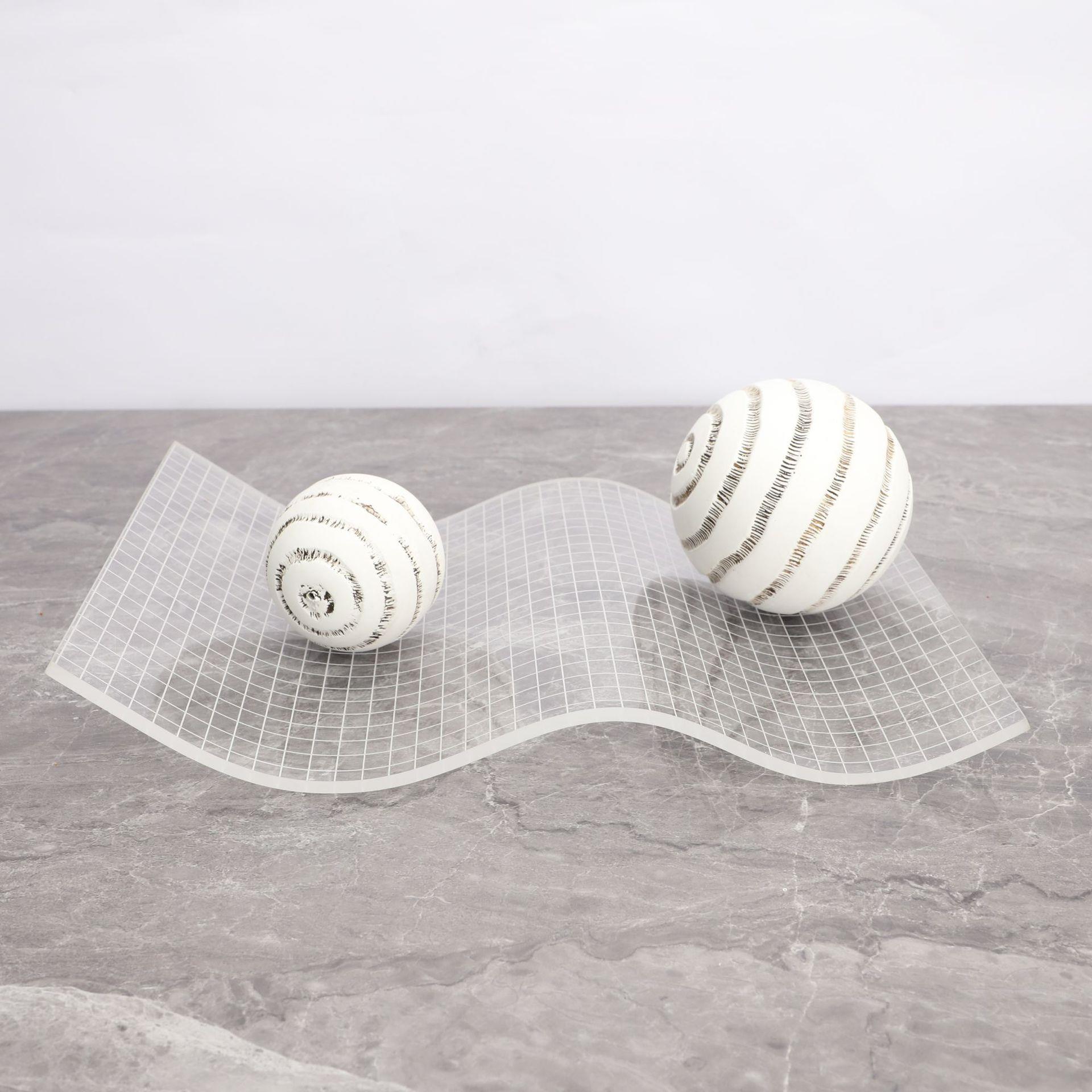 现代创意透明亚克力果盘收纳摆件样板房客厅茶几家居桌面软装饰品