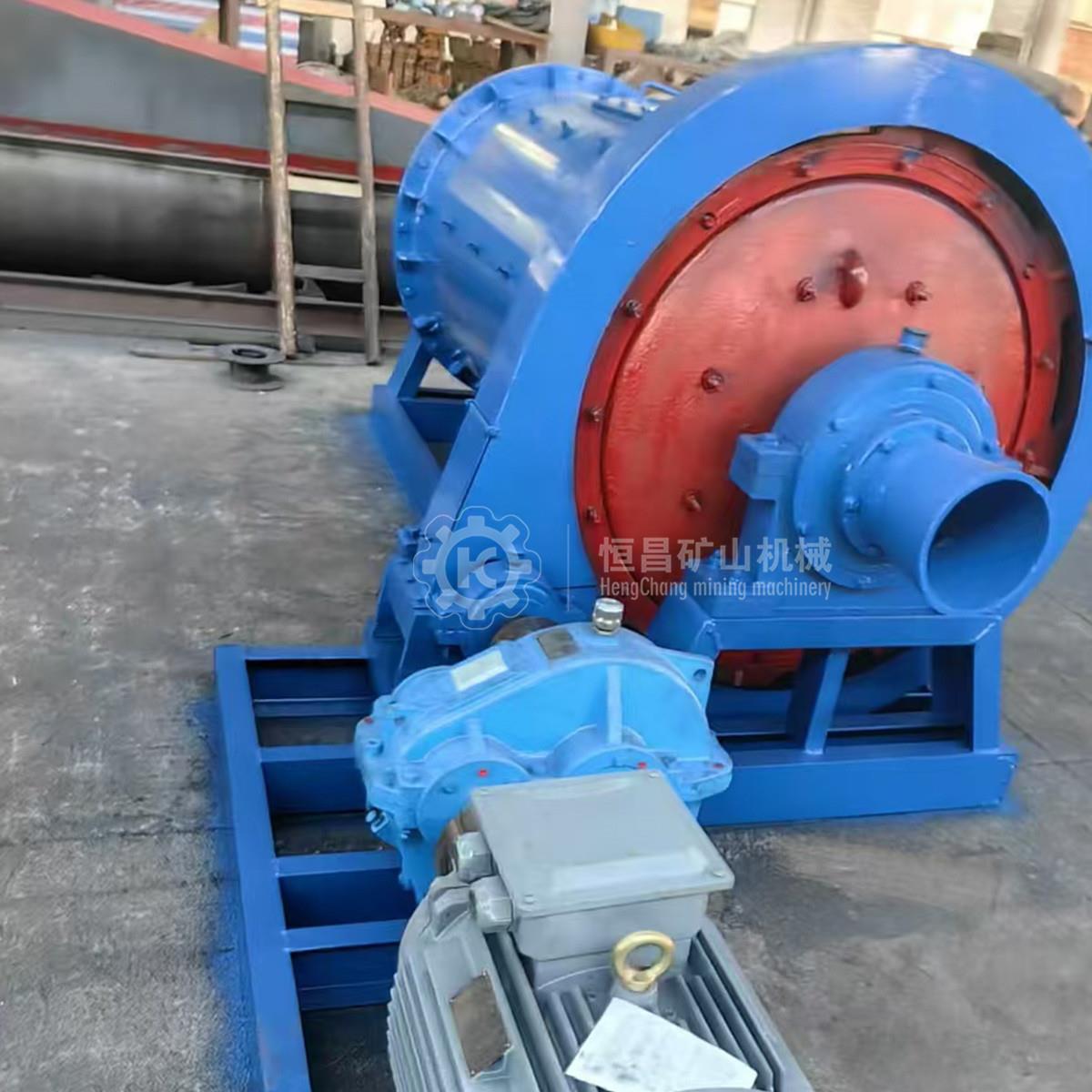 0912小型沙金矿球磨机 干湿两用棒磨机 实验室格子式球磨分级机