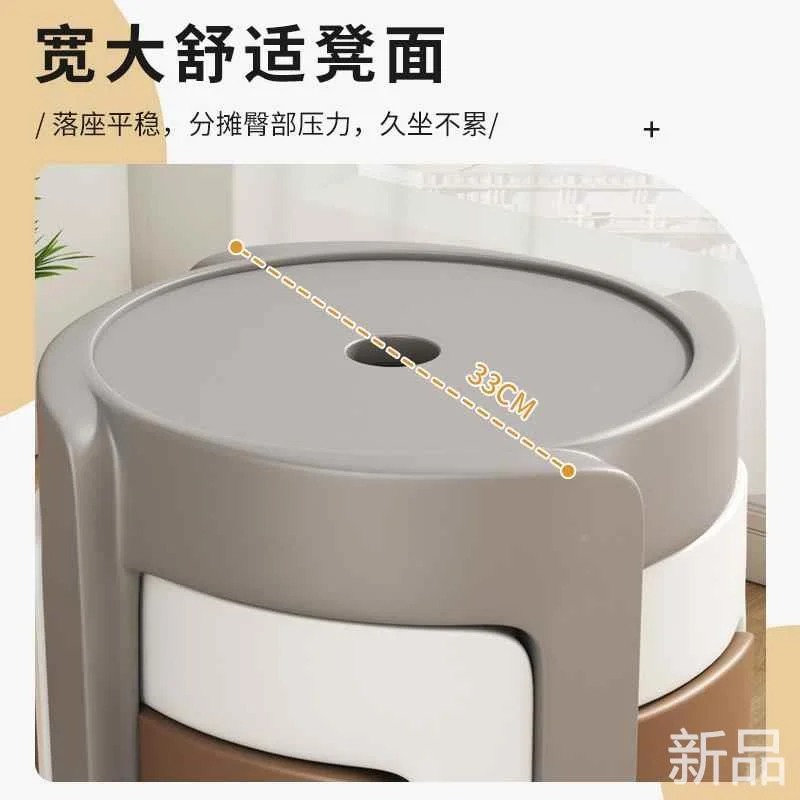 塑料凳子加厚成人圆凳餐桌板凳胶可叠放凳简约家用椅子备用凳新品