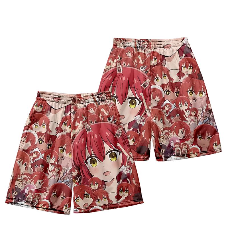 孤独摇滚周边后藤独山田凉喜多郁代伊地知虹夏cos短裤波奇酱睡裤