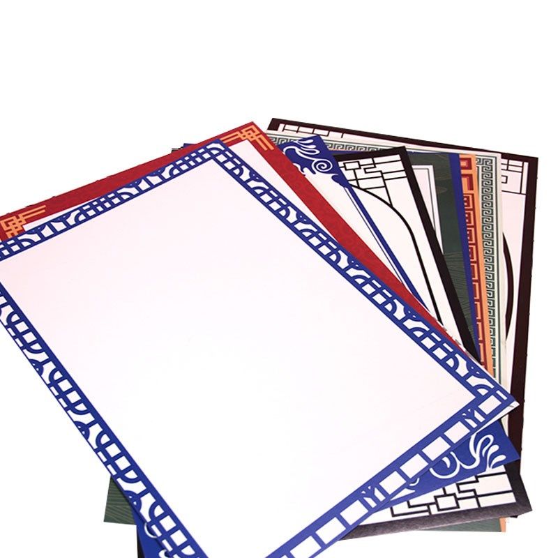 8开古风边框彩色卡纸硬卡彩铅水粉儿童绘画创意美术材料黑边内方,办公设备/耗材/相关服务,卡纸,淘宝优惠券,粉丝福利购,淘宝优惠卷