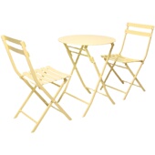 室外庭院防水小户型圆桌家用圆形桌子户外咖啡厅奶茶餐桌折叠桌椅