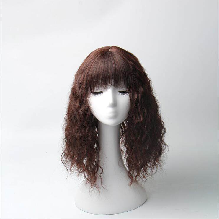 假发女碎刘海长卷发假发片带头顶刘海片假发补发块玉米烫接发片,美发护发/假发,卷发片,淘宝优惠券,粉丝福利购,淘宝优惠卷