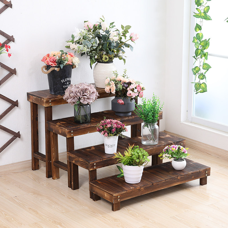 户外防腐木花架子室外实木多层阶梯式室内阳台落地多肉木质置物架,鲜花速递/花卉仿真/绿植园艺,花架,淘宝优惠券,粉丝福利购,淘宝优惠卷