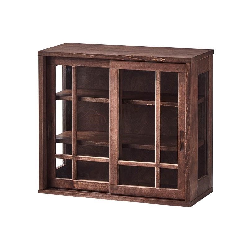 实木复古茶柜收纳柜茶具展示柜储物柜透明桌面防尘书柜碗柜餐边柜