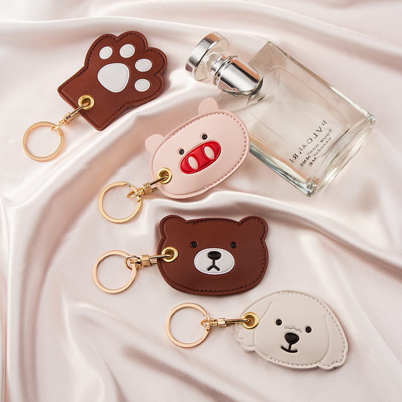 创意门禁卡套可爱卡通钥匙扣长方形小区迷你电梯公交IC卡保护套