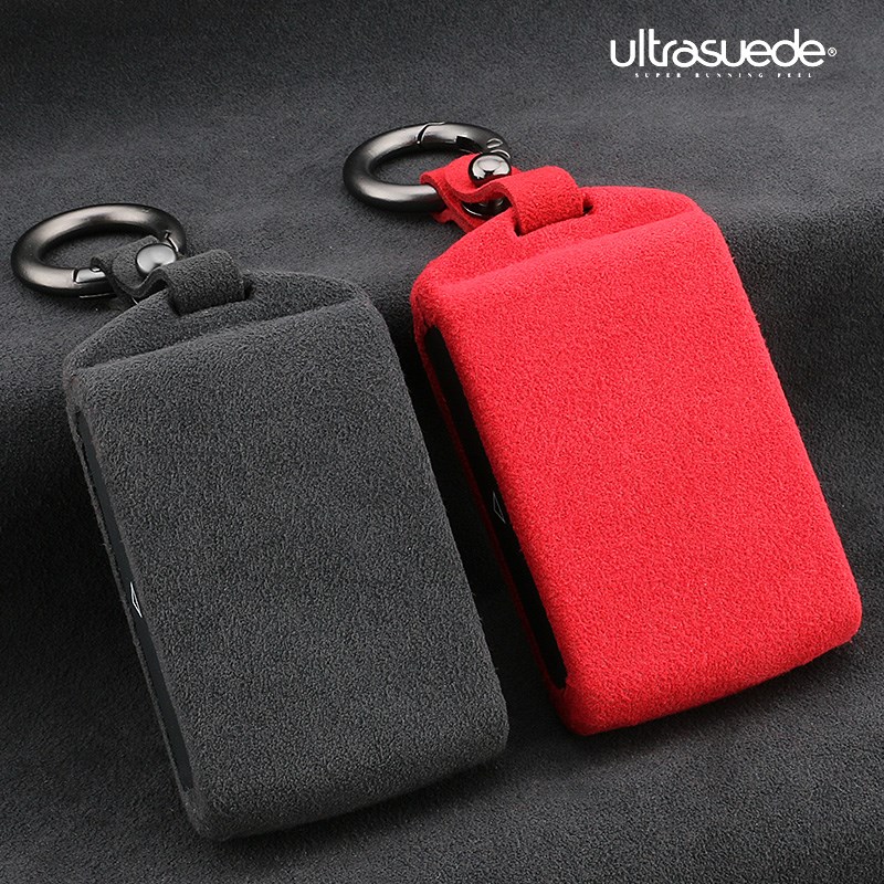 适用于沃尔沃XC60钥匙套S90XC40XC90S60翻毛皮车钥匙保护包壳扣