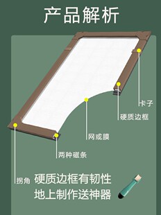 冬天封闭窗户磁吸防蚊纱窗纱网自装粘不锈钢磁铁窗纱封窗密封神器