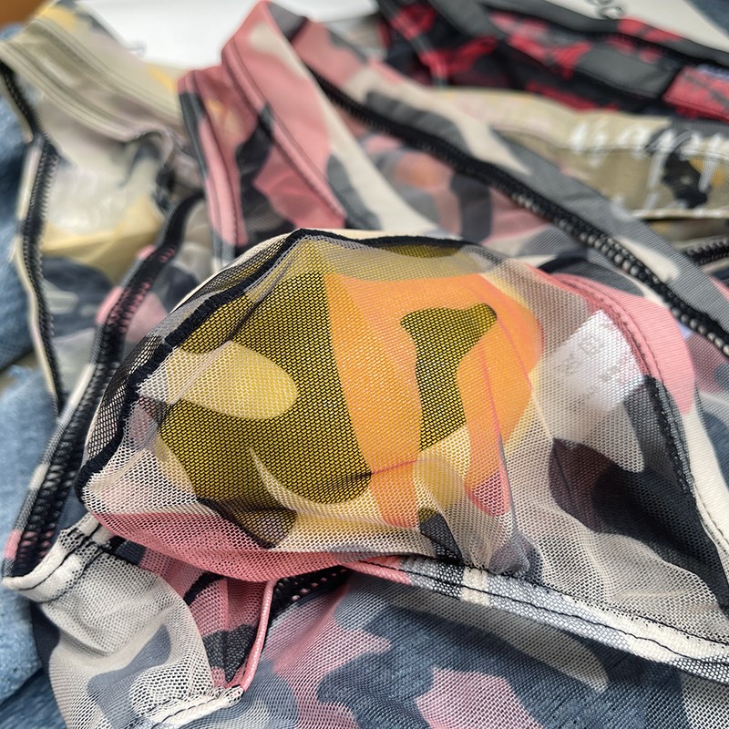 3条装sexy显屌显臀蕾丝性感透明网纱男士三角内裤情侣低腰底裤衩