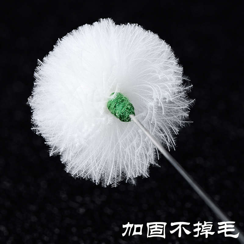 扬州采耳毛毛银针鹅毛棒盘龙柄技师专业工具掏耳朵神器采耳挖耳勺