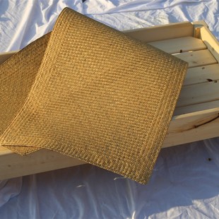 儿童凉席幼儿园午睡专用床席蒲草席 天然手工编织婴儿床柔软席子