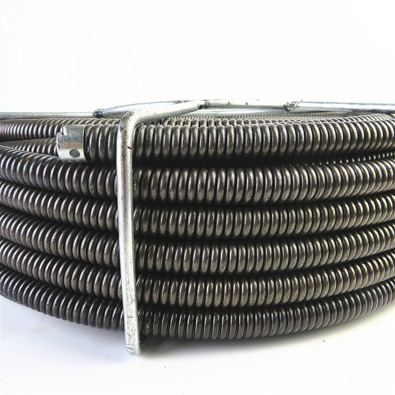 疏通机电钻疏通下水道16毫米加密加硬无缝隙弹簧钢丝搅鞭疏通主管