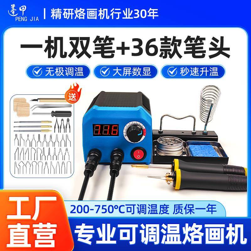 LH55-T2-NS2蓬甲木材燃烧笔调温专业烙画机烙画工具葫芦木板烫画