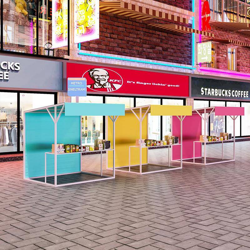 网红夜市户外铁艺展示架地摊促销架子商场摆摊货架户外景区摊位架