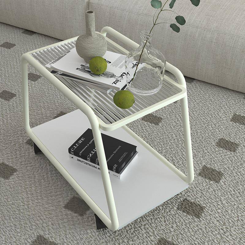 沙发边几可移动小桌子小推车边几大理石边桌角几床头桌阳台小茶几