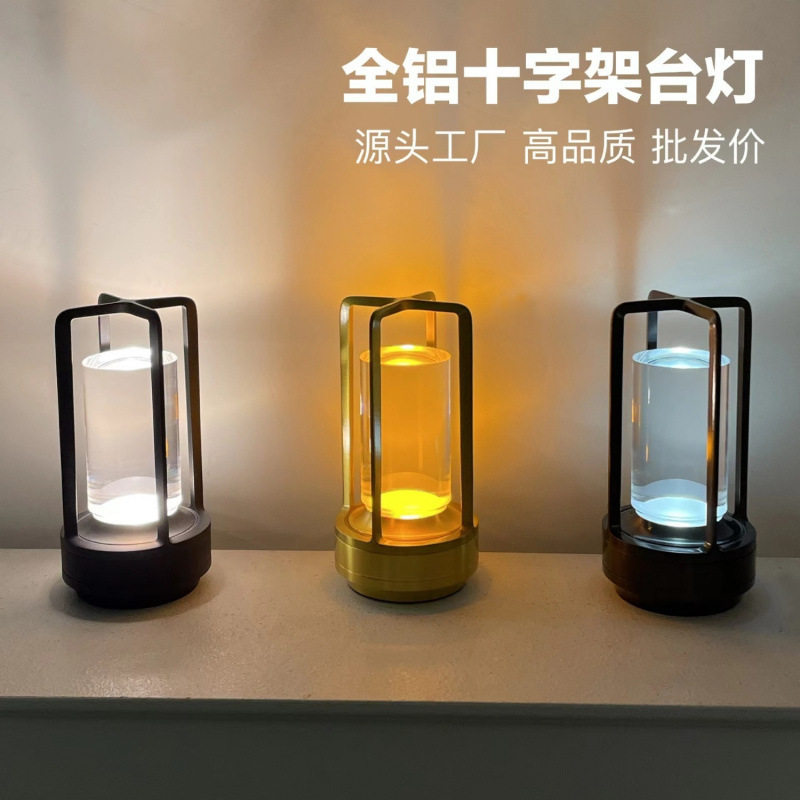 LED充电酒吧台灯餐桌氛围灯餐厅清吧桌面户外气氛灯摆摊复古桌灯