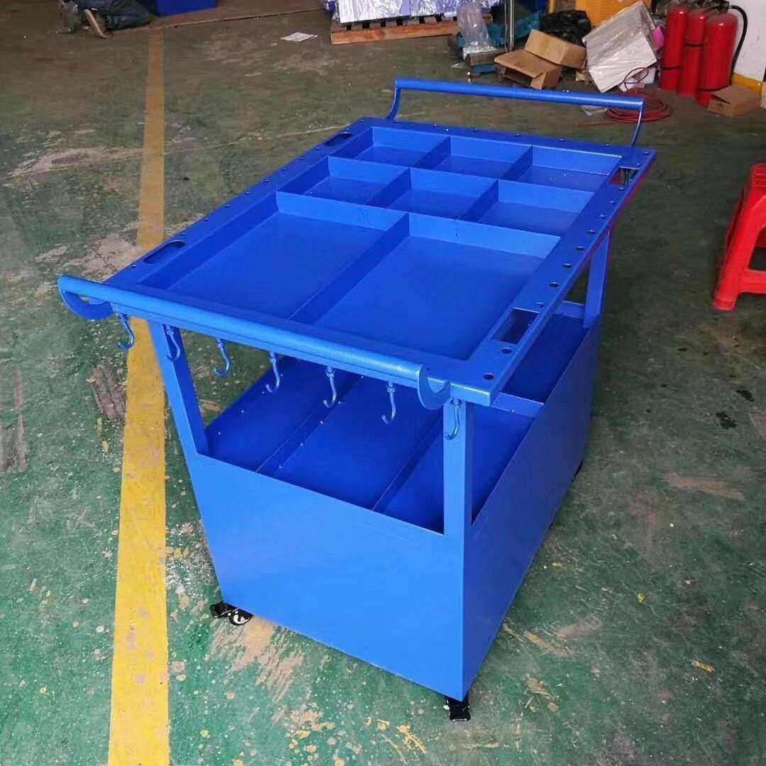 双层汽修配件门窗车间工具车移动维修零件手推车工具置放手推车