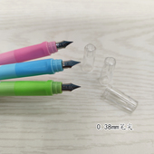 传人3572笑脸正姿书写简约钢笔学生用可爱笔杆外形可换墨囊铱金笔