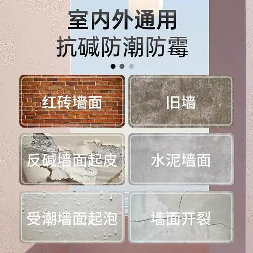 抗碱封闭底漆墙面防水防潮防霉家用室内室外环保自刷白色透明油漆