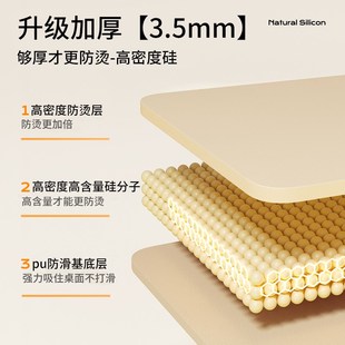 *加厚餐桌垫轻奢高级感防烫防水防油免洗桌垫茶几桌布桌面保护垫