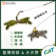 猫咪逗猫棒耐咬羽毛幼猫带铃铛钢丝长杆替换头木天蓼磨牙赛级昆虫