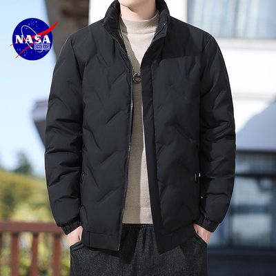 NASAINXXXX羽绒服冬新款情侣加厚保暖户外短款面包男连帽立领