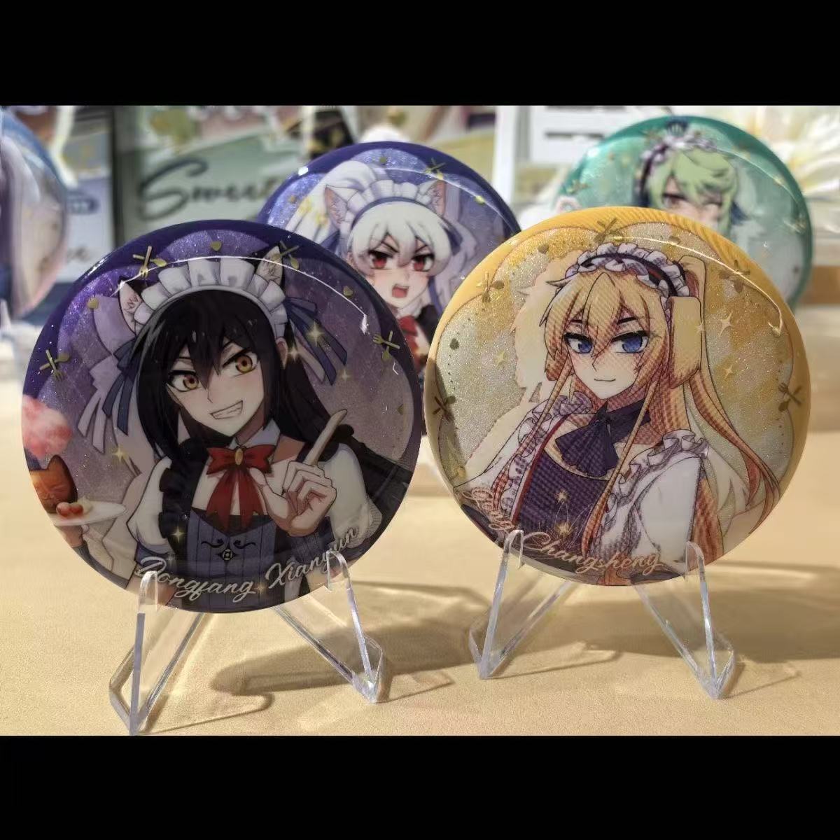 现货我家大师兄脑子有坑女仆装系列东方芜穹印飞星徽章吧唧谷子