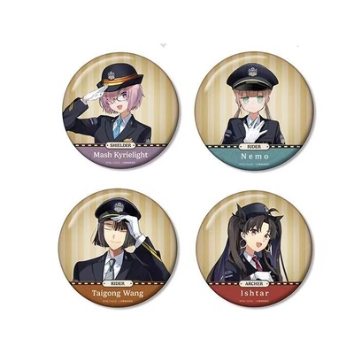 Fate/GrandOrder命运冠位指定JR东海系列周边玛修太公望吧唧徽章