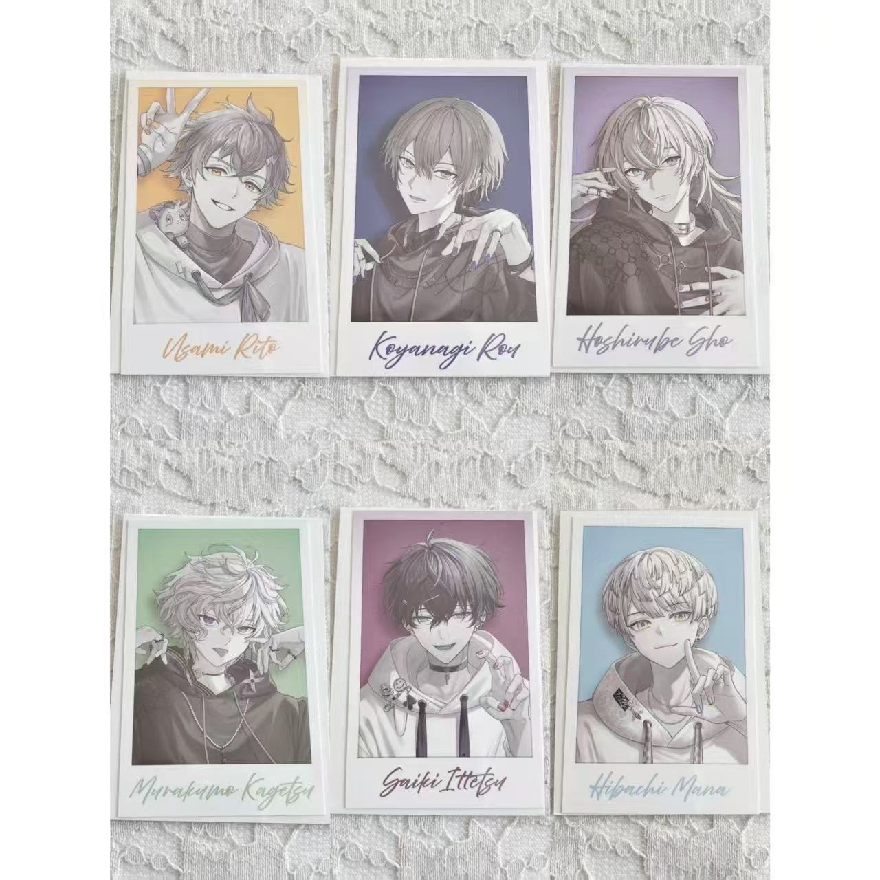 【日谷】彩虹社英雄组小卡拍立得星岛晶宇佐美理人周边谷子相卡