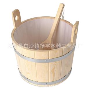 直销大桑拿房用木制17L含内胆桑拿木桶木勺畅销德国市场